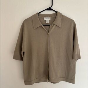 Express Beige Knit Cardigan